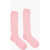 DSQUARED2 Solid Color Perforated Long Socks Pink