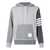 Thom Browne Thom Browne Hoodie Pullover With Tona Fun Mix TONAL GREY