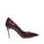 Casadei Bordeaux Pumps With High Stiletto Heel In Patent Leather Woman Red