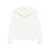 Brunello Cucinelli White Ribbed Knit Sweater With V Neck In Wool And Cashmere Blend Woman WHITE