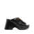Alexander Wang Alexander Wang Float Criss-Cross Wedge Sandal Shoes 001 BLACK