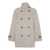 Brunello Cucinelli Beige Double-Breasted  Coat With High Neck And Wooden Buttons In Wool And Cashmere Woman Beige