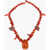 DSQUARED2 Multicolor Necklace With Maxi Stone Pendant Red