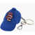 DSQUARED2 Metal Keyring With Cap Shaped Pendant Blue