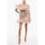 Elisabetta Franchi One-Shoulder Tulle Minidress With Ruffled Details Pink