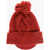 DSQUARED2 Wool Blend Beanie With Visor Red