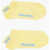DSQUARED2 Solid Color No Show Socks With Contrasting Logo Yellow