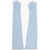 DSQUARED2 Solid Color Leather Opera Gloves Light Blue