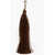 DSQUARED2 Clip-On Single Earring With Maxi Tassel Brown