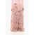 Elisabetta Franchi Tulle Flounced Maxi Skirt With Polka Dot Pattern Pink