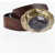 DSQUARED2 Leather Belt With Maxi Stone On Buckle 40Mm Brown