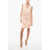 Elisabetta Franchi Gabardine Midi Dress With Wrap Design Pink