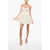 Elisabetta Franchi Flared Minidress With Satin Bustier White