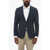 CORNELIANI Cc Collection Nylon Stretch 2 Buttons Blazer With Patch Pock Blue