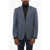 CORNELIANI Cc Collection Wool Blend Right Single Breasted Blazer With C Blue