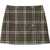 Burberry Check-Pattern Mini Skirt GREEN