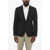 DSQUARED2 Virgin Wool Tokyo Center Vent Peak Lapel 1-Button Blazer Black