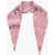 DSQUARED2 Solid Color Sequined Foulard Pink