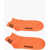 DSQUARED2 Stretch Nylon Low-Cut Socks With Contrasting Details Orange