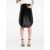 COURRÈGES Courrèges Black High-Waisted Skirt With Glossy Effect Black
