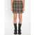 Burberry Check-Pattern Mini Skirt GREEN