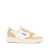 AUTRY Autry 'Medalis Low' Sneakers In White Leather With Sand Suede Inserts BIANCO E BEIGE