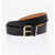 DSQUARED2 Solid Color Leather Belt 30Mm Black