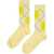 DSQUARED2 Two-Tone Argyle Socks With Jewels White