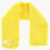DSQUARED2 Icon Solid Color Real Fur Scarf Yellow