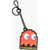 DSQUARED2 Faux Leather Keyring With Pac-Man Pendant Multicolor