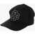 DSQUARED2 Solid Colour Cap With Rhinestone And Beaded Detail Black