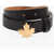 DSQUARED2 Solid Color Leather Belt With Golden-Effect Buckle 30Mm Brown