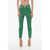 Elisabetta Franchi Carrot Fit Pants With Logoed Detail Green