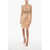 Elisabetta Franchi Lace Modular Dress With Silk Skirt Beige