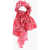 DSQUARED2 Checked Silk Foulard With Tassels Pink