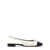 Tory Burch Tory Burch Cap-Toe Slingback Ballet LT CRM PRF BLK