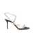 MACH & MACH Mach & Mach Sirene Satin Round Toe Pearl Sandals Shoes Black