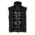 DSQUARED2 Black Sleeveless Down Jacket With High Neck And Logo Patch On The Front In Tech Fabric Man Black