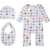 Marni Romper Kit With Bib And Hat WHITE