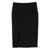 Dondup Dondup Black Midi Skirt With Side Slit Black