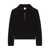 COURRÈGES Courrèges Zipped Wool Sweater Black