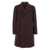 Tagliatore 'Arden' Bordeaux Double-Breasted Coat With Notched Revers In Wool And Cashmere Man Red