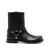 Loewe Loewe Campo Leather Biker Boots Black