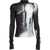 Balmain Technical Fabric Fitted Sweater With Body Print Black