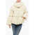 Bacon Collar-Shaped Hood Storm Rod Down Jacket White