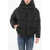 Bacon Hooded Cloud Down Jacket With Front Zip Black