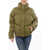 Bacon Hoodless New Order Down Jacket With Hidden Closure Military Green