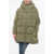 Bacon Multipocketed Cloud Down Jacket With Drawstringed Waist Military Green