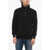 Moorer Wool Cloud Pullover With Kangaroo Pocket Black