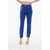 Elisabetta Franchi 5-Pocketed Pants With Chain Detail Blue